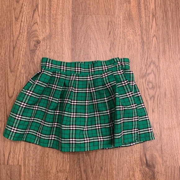 Spirit of Halloween Adult Green Plaid school girl Wrap skirt Size S/M - Picture 3 of 6